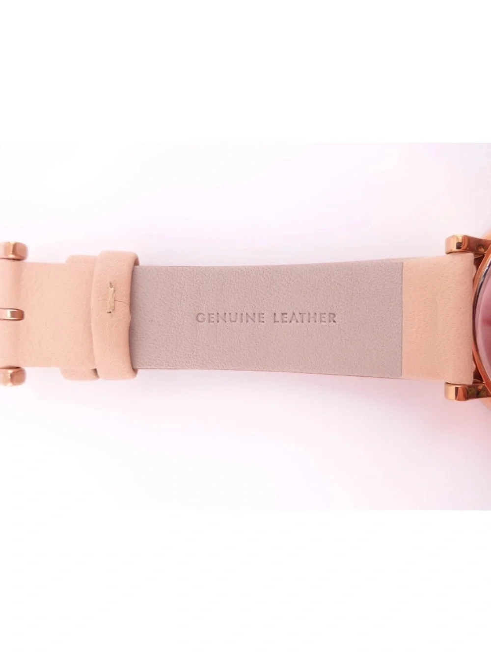 kate spade Rose Gold Case with Beige Leather Strap Watch